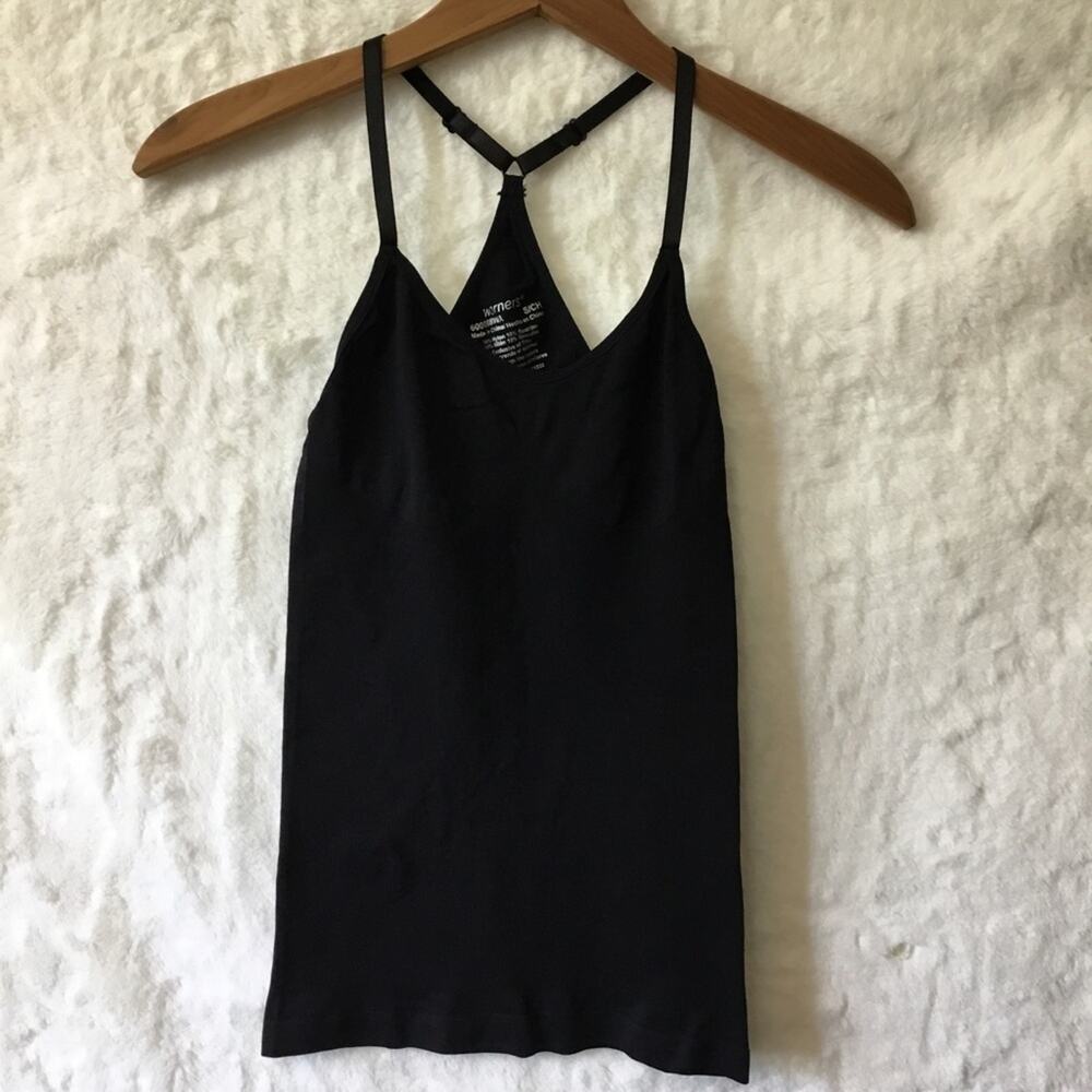 Warner's Black Strappy Racerback Shapewear Top